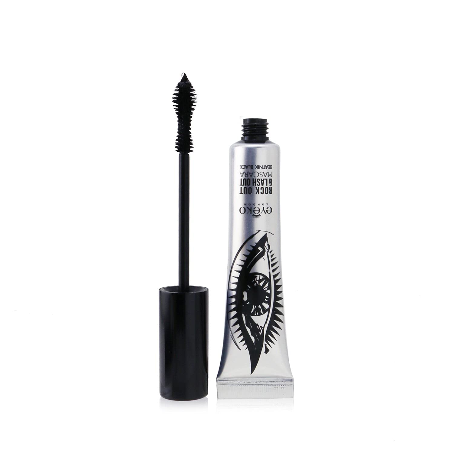 Eyeko Rock Out and Lash Out Thickening Mascara, Intense Black - Buildable Volume, Curl & Length 8ml