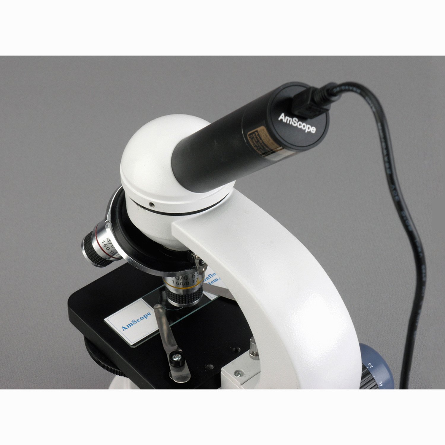 AmScope 5.0 MP USB Still & Live Video Microscope Imager Digital Camera + Calibration Kit