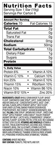 Plum Organics Tots Mighty 6 Bars - Strawberry - 4.02 Oz