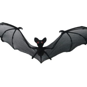 Prextex Halloween Decor Set of 3 - Spooky Bats, Netting Wings, Net Wings - Halloween Bats Outdoor Decor & Indoor Kit, Supplies, Banner - Halloween-Themed Birthday, Baby&Bridal Shower, Graduation Party