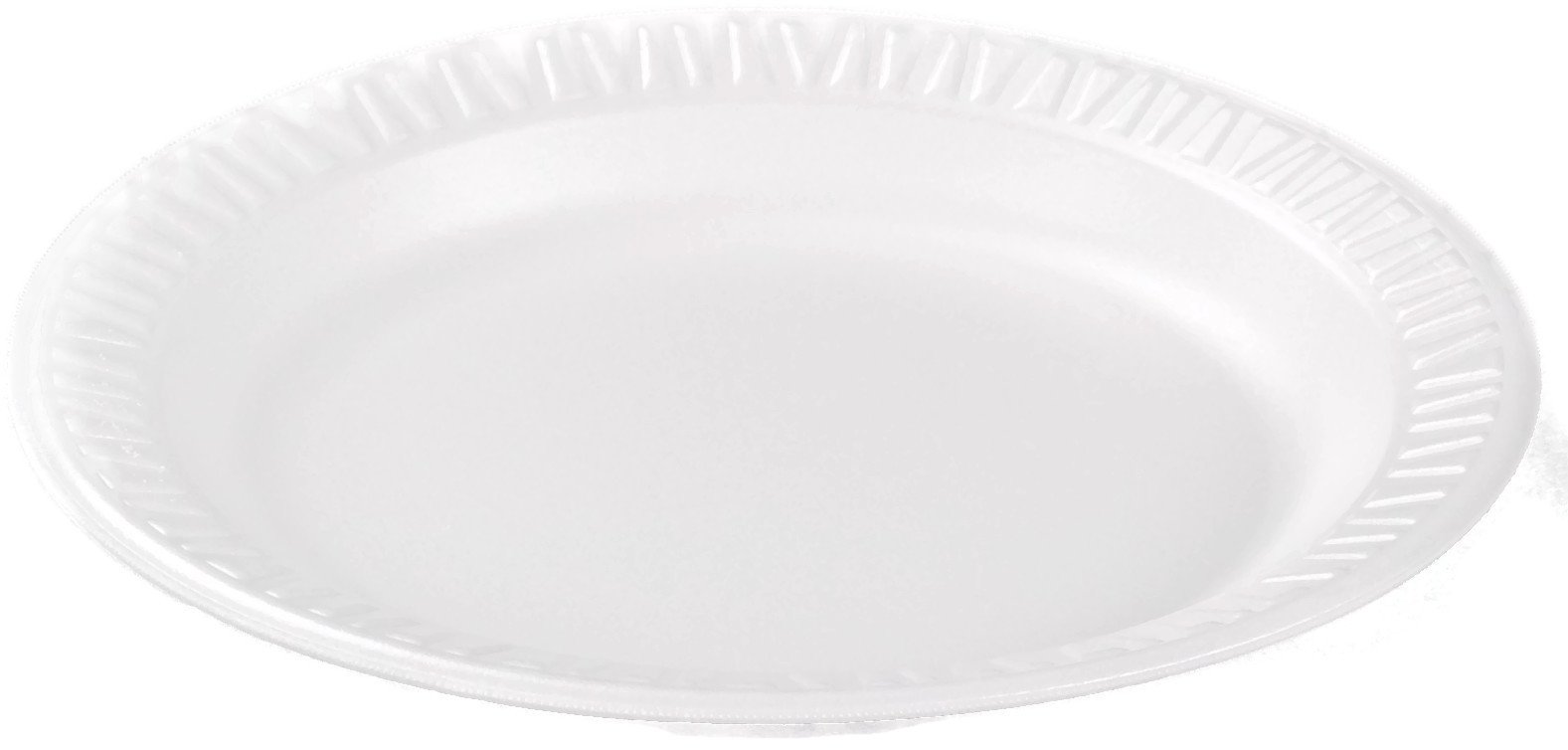 DART 6PWC 6" Foam Plate, Concorde Non-Laminated Foam Dinnerware, White