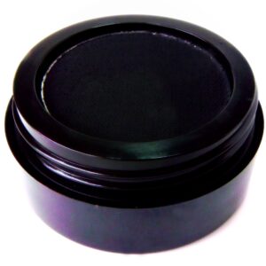 Pure Ziva Black Matte Cake Eyeliner & Pressed Eyeshadow, Water Activated Powder; Gluten & Cruelty Free