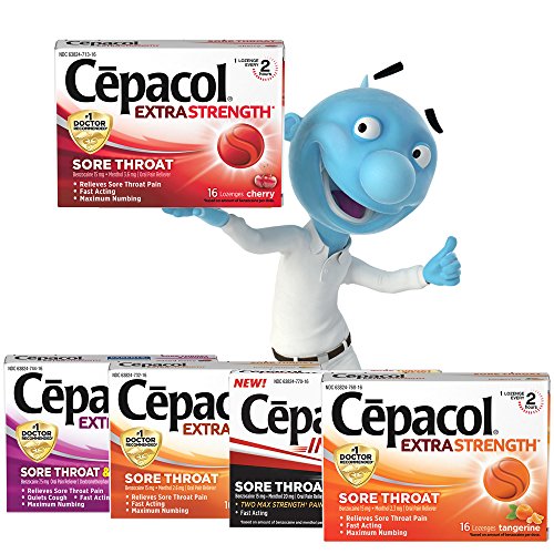Cepacol Extra Strength Sore Throat Lozenges, Cherry 16ct