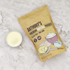 Anthony's Premium Butter Powder, 1 lb, Gluten Free, Non GMO, Made in USA, Keto Friendly, Hormone Free