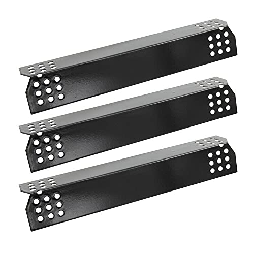 Hongso PPG371 (3-Pack) Porcelain Steel Heat Plate, Heat Shield, Heat Tent, Burner Cover, Vaporizor Bar Replacement for Nexgrill 720-0830H, 720-0783E, Grill Master 720-0697, 720-0737 Grill Model