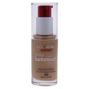 covergirl outlast stay luminous foundation creamy natural 820, 1 oz (packaging may vary)