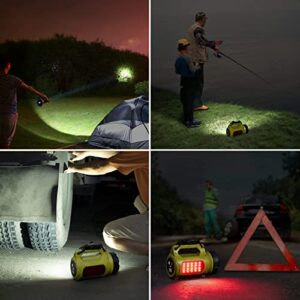 LE Rechargeable LED Camping Lantern, 1000LM, 5 Light Modes, Power Bank, IPX4 Waterproof, Lantern Flashlight for Hurricane Emergency, Hiking, Home and More, USB Cable Included