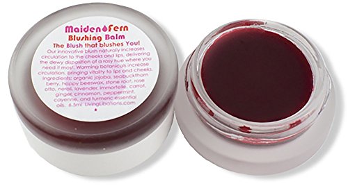 Living Libations - Organic Maiden Fern Blushing Balm | Natural, Wildcrafted Clean Beauty (.17 oz | 5 ml)
