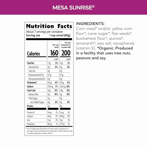 Nature's Path Organic Cereal, Mesa Sunrise, 1 lb 10.4 oz Earth Friendly Package, Gluten Free