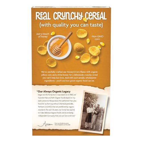 Nature's Path Organic Honey'd Corn Flakes, 10.6 Ounce (Pack of 1)