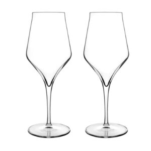 luigi bormioli supermo 15.25 oz chianti/pinot grigio red wine glasses, 2 count (pack of 1), clear