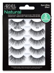ardell false eyelashes natural 105 black, 5 pairs pack