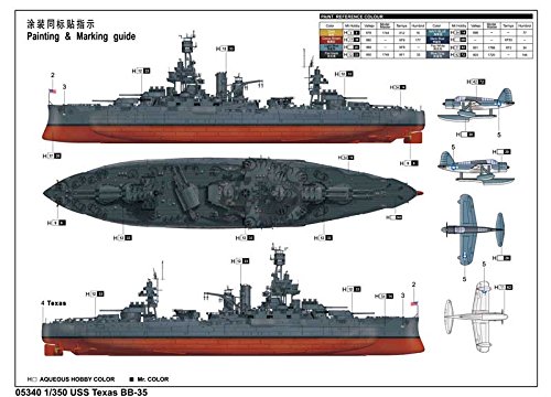 Trumpeter 1/350 Scale USS Texas