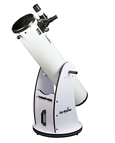 Sky Watcher Classic 200 Dobsonian 8-inch Aperature Telescope – Solid-Tube – Simple, Traditional Design – Easy to Use, Perfect for Beginners, White (S11610)