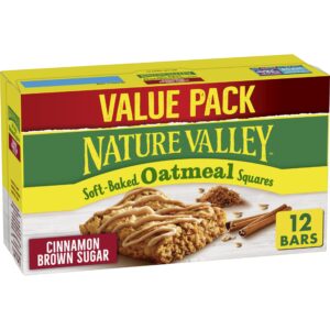 nature valley soft-baked oatmeal squares, cinnamon brown sugar, 12 ct, 14.88 oz