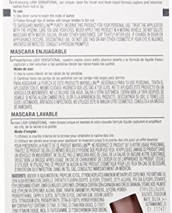 Maybelline New York Lash Sensational Mascara, Blackest Black, 0.32 Fluid Ounce