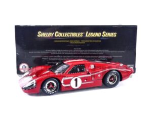 shelby collectibles sc423 1967 ford gt mk iv #1 red lemans winner 24 hours 1/18 diecast model car