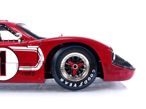 Shelby Collectibles SC423 1967 Ford GT MK IV #1 Red LeMans Winner 24 Hours 1/18 Diecast Model Car