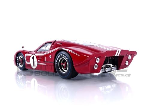 Shelby Collectibles SC423 1967 Ford GT MK IV #1 Red LeMans Winner 24 Hours 1/18 Diecast Model Car