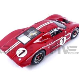 Shelby Collectibles SC423 1967 Ford GT MK IV #1 Red LeMans Winner 24 Hours 1/18 Diecast Model Car