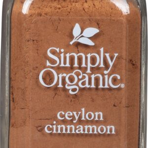 Simply Organic Ceylon Ground Cinnamon, 2.08 Ounce, Non-GMO Organic Cinnamon Powder