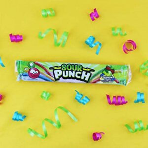 Sour Punch Rainbow Sour Straws, 2 Ounce (Pack of 24)