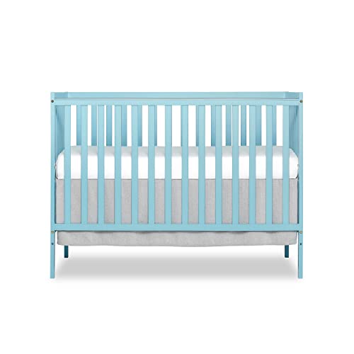 Dream On Me Synergy 5-In-1 Convertible Crib In Aqua Sky, Greenguard Gold Certified