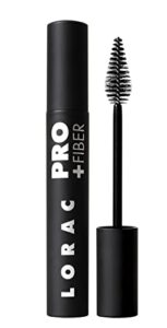 lorac pro plus fiber mascara black, curling, volumizing, lifting, lengthing, buildable