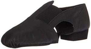 leo women's jazz sandal dance shoe, black, 9 medium us