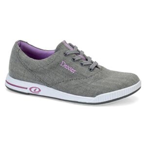 dexter womens kerrie bowling shoes (8 m us, grey twill)