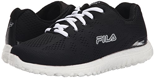 Fila Women's namella Energized-w, Black/White, 9.5 M US