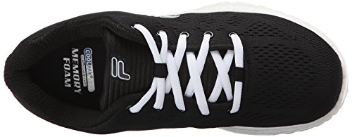 Fila Women's namella Energized-w, Black/White, 9.5 M US