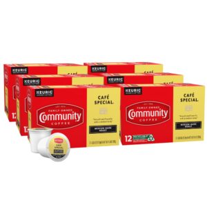 community coffee cafe special, k-cup for keurig brewers, 12 count (pack of 6)