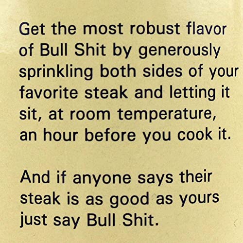 Bull Shit Steak Seasoning, Net Wt 12oz