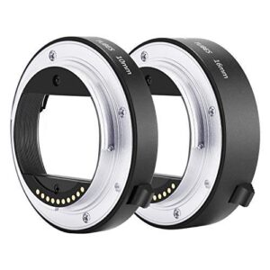 neewer metal af auto-focus macro extension tube set 10mm&16mm for sony nex e-mount camera nex 3/3n/5/5n/5r/a6000/a6300 and full frame a7 a7s/a7sii a7r/a7rii a7ii