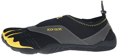 Body Glove Men's 3t Cinch-m Water Shoe, Black/Yellow, 9