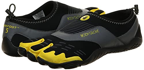 Body Glove Men's 3t Cinch-m Water Shoe, Black/Yellow, 9