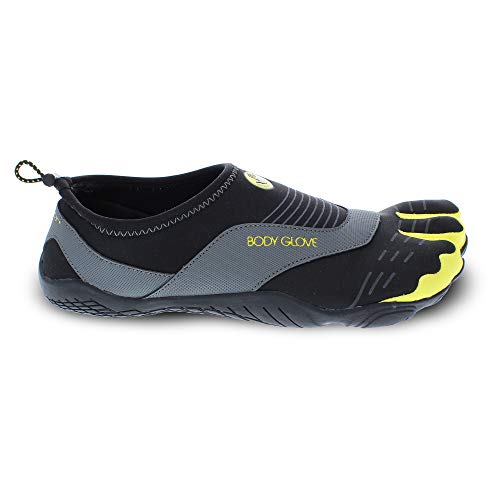 Body Glove Men's 3t Cinch-m Water Shoe, Black/Yellow, 9