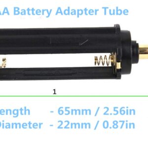 Cafurty Plastic 3xAAA Battery Adapter Tube 3pcs for Handheld Flashlight Torch - Set of 3