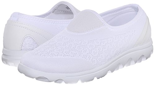 Propét Womens TravelActiv Slip On Walking Walking Sneakers Shoes Casual - White - Size 12 2E