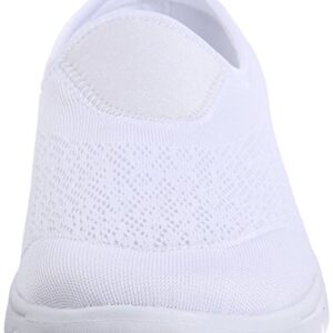 Propét Womens TravelActiv Slip On Walking Walking Sneakers Shoes Casual - White - Size 12 2E