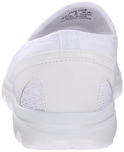 Propét Womens TravelActiv Slip On Walking Walking Sneakers Shoes Casual - White - Size 12 2E