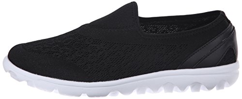 Propét Women's TravelActiv Slip On Fashion Sneaker, Black, 8 N US