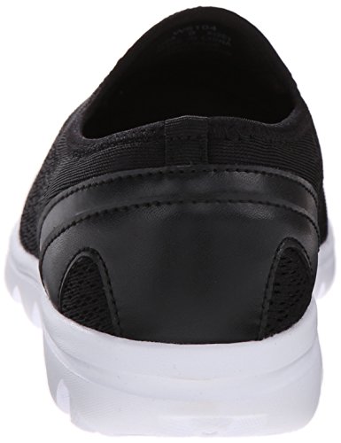 Propét Women's TravelActiv Slip On Fashion Sneaker, Black, 8 N US