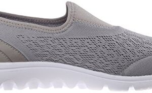 Propét Women TravelActiv Slip-On Sneaker, Silver, 9 Narrow