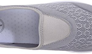 Propét Women TravelActiv Slip-On Sneaker, Silver, 9 Narrow