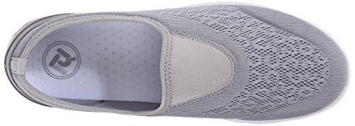 Propét Women TravelActiv Slip-On Sneaker, Silver, 9 Narrow