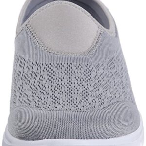 Propét Women TravelActiv Slip-On Sneaker, Silver, 9 Narrow