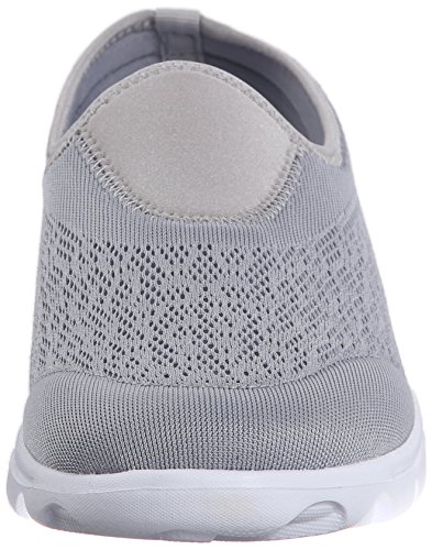 Propét Women TravelActiv Slip-On Sneaker, Silver, 9 Narrow