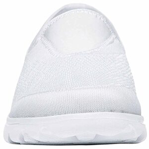 Propét Women's TravelActiv Slip On Fashion Sneaker, White, 7.5 N US